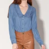 Walter Baker Rachel Top, Medium Wash^Women Tops