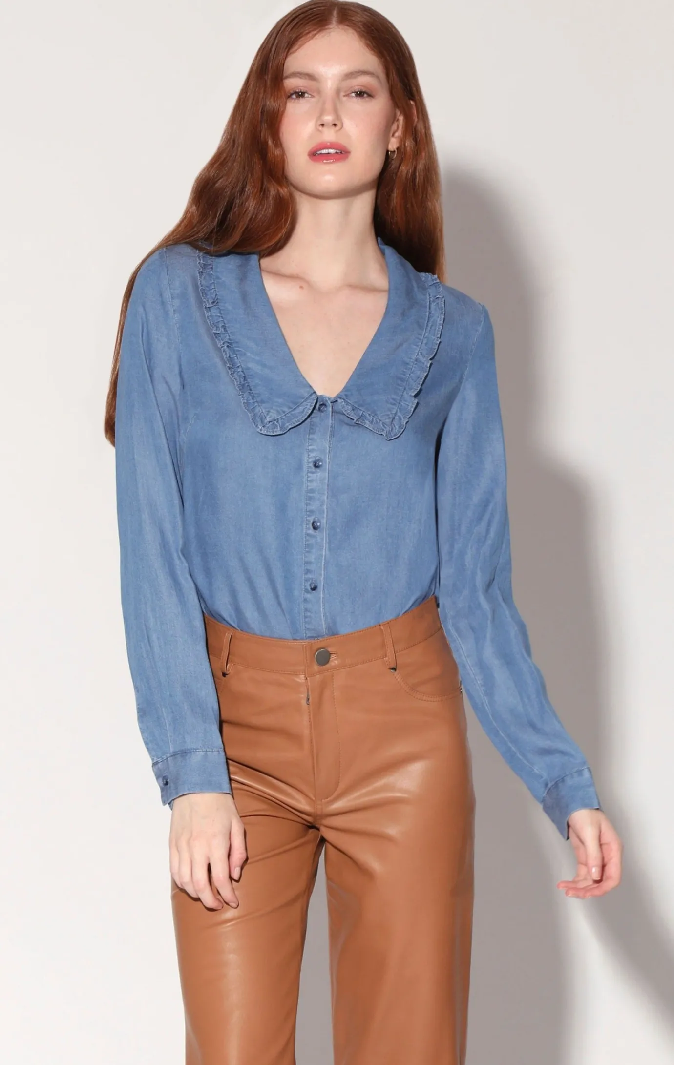Walter Baker Rachel Top, Medium Wash^Women Tops