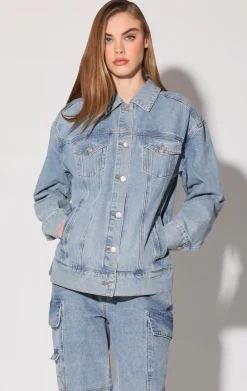Walter Baker Raelynn Jacket, Light Wash^Women Jackets