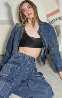 Walter Baker Sadey Jacket, Dark Wash^Women Jackets