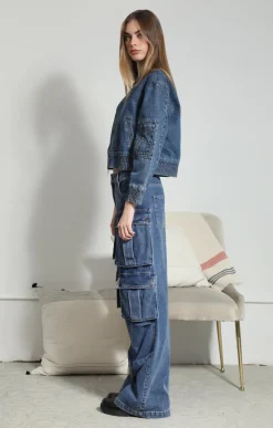 Walter Baker Sadey Jacket, Dark Wash^Women Jackets