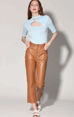 Walter Baker Selma Pant, Camel - Leather^Women Leather | Bottoms