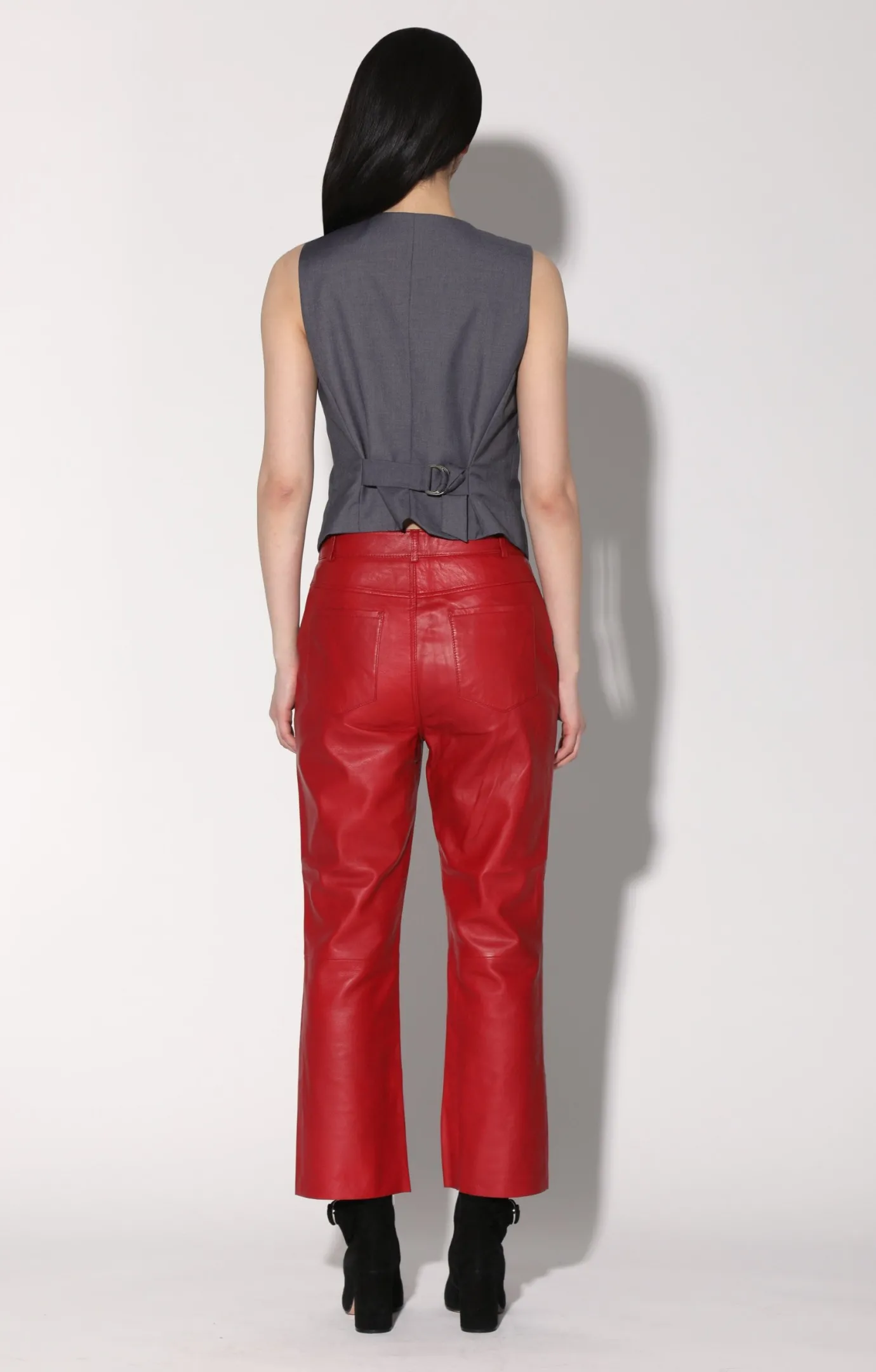 Walter Baker Selma Pant, Red - Leather^Women Leather | Bottoms