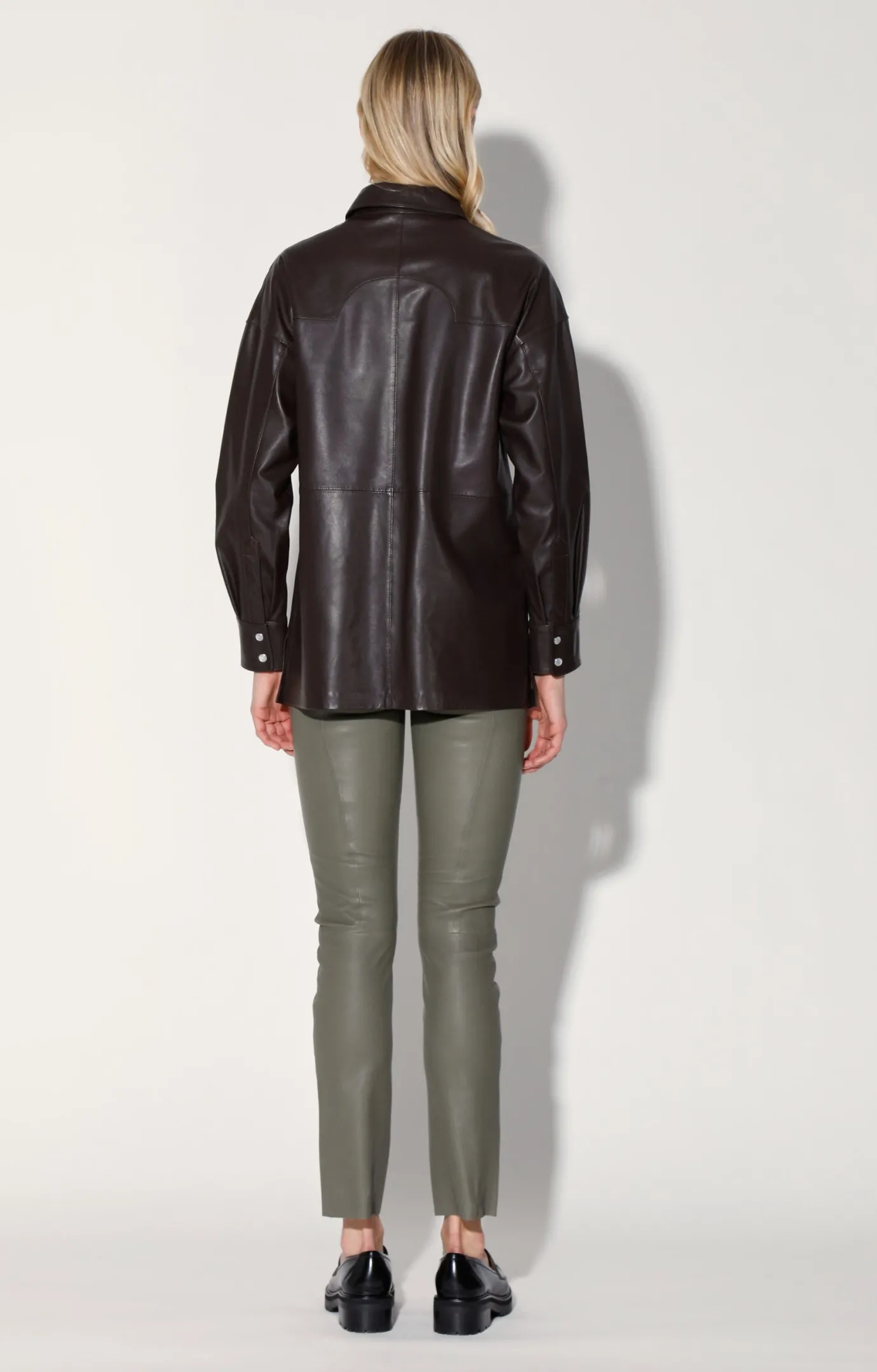 Walter Baker Shandi Top, Mocha - Leather^Women Leather | Tops