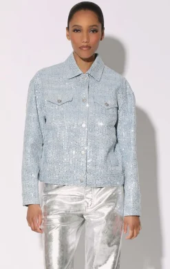 Walter Baker Shawna Jacket, Sequin Denim^Women Jackets