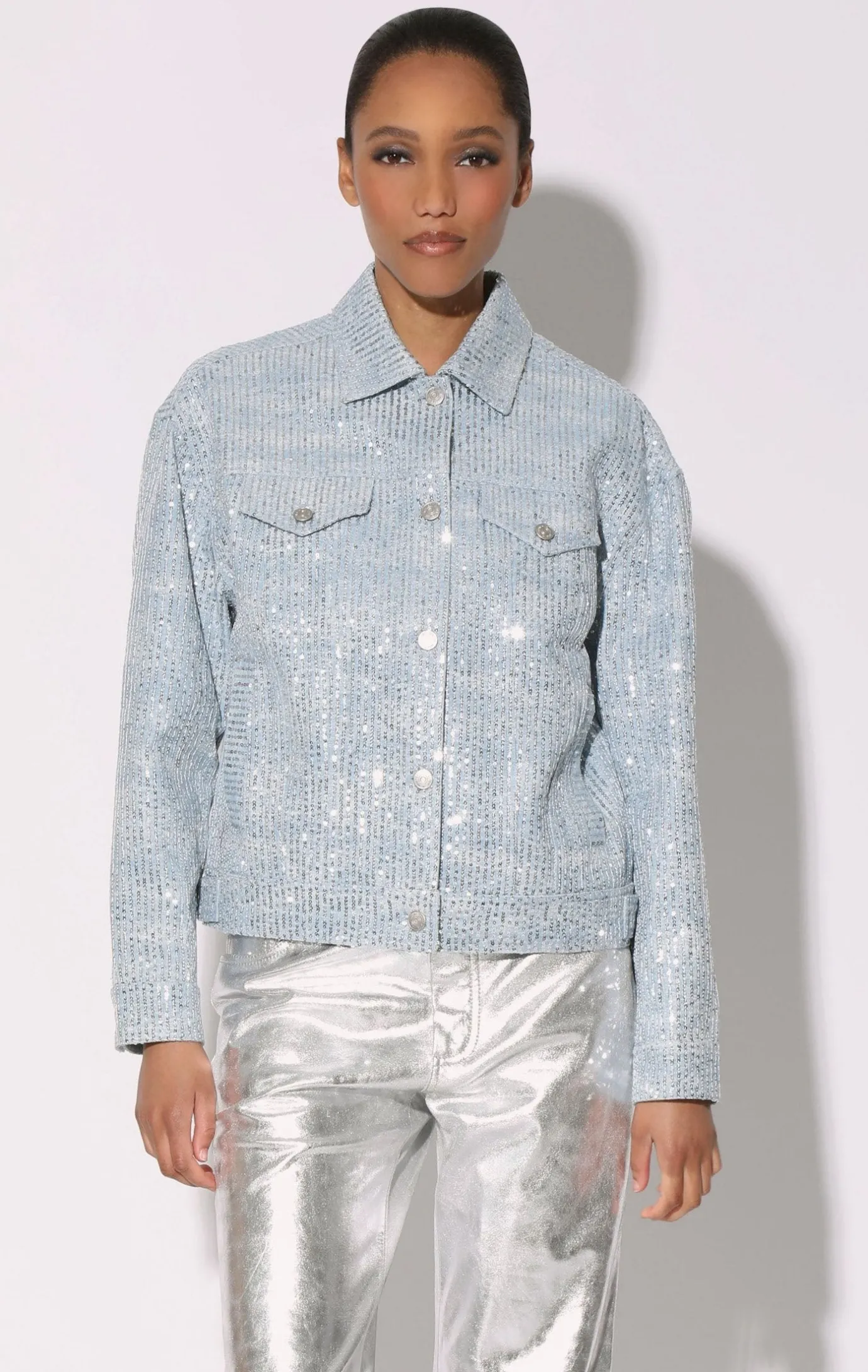 Walter Baker Shawna Jacket, Sequin Denim^Women Jackets