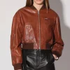 Walter Baker Sydney Jacket, Teak - Leather^Women Leather | Jackets