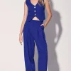 Walter Baker Tammy Pant, Royal Blue Pin Stripe^Women Bottoms