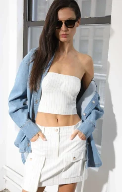 Walter Baker Teresa Skirt, Chicago Pin Stripe^Women Bottoms