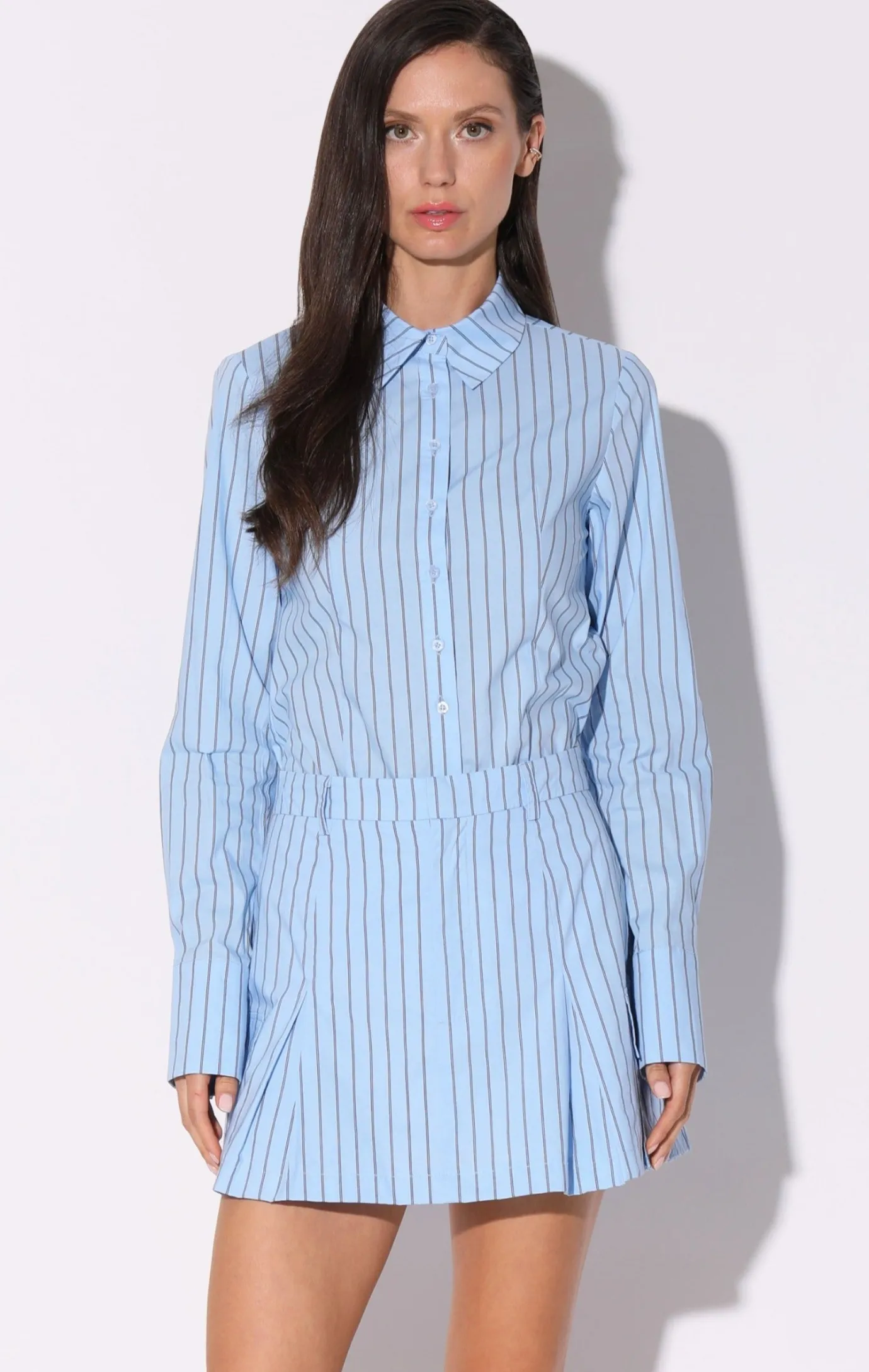 Walter Baker Thalia Skirt, Lt Blue Black^Women Bottoms