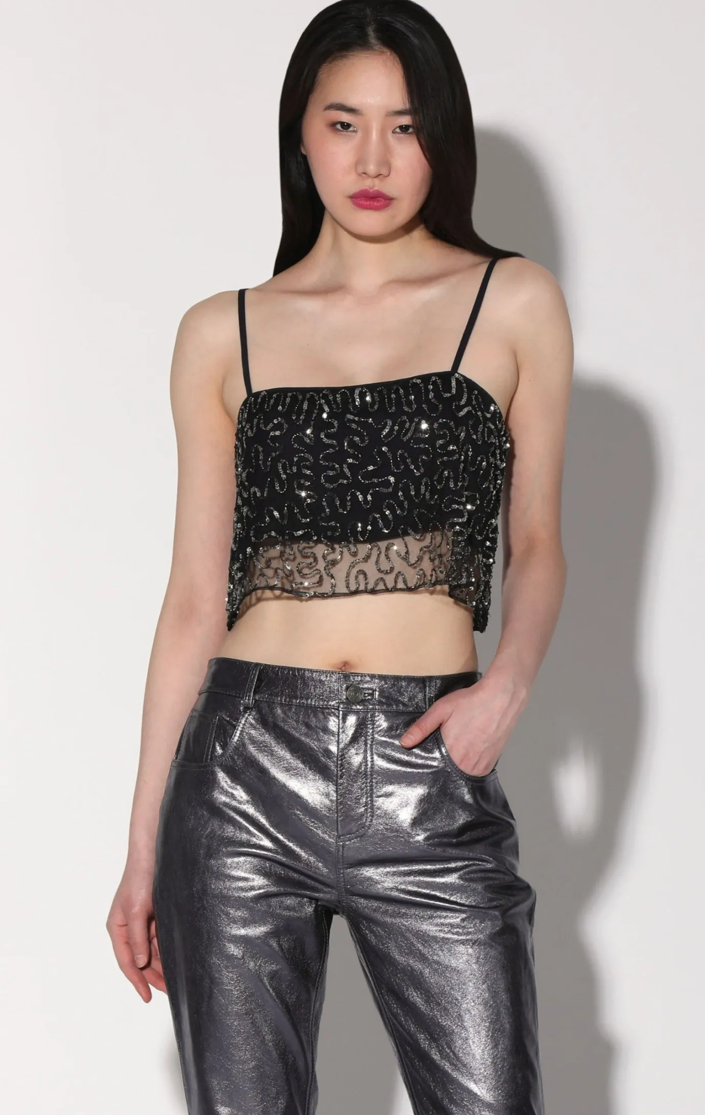 Walter Baker Tiana Top, Swirl Sequin^Women Tops