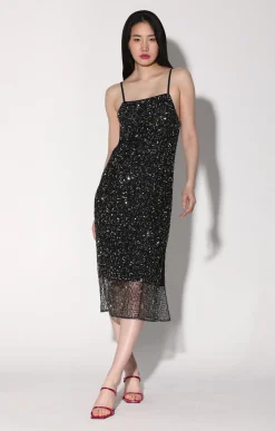 Walter Baker Tori Dress, Swirl Sequin^Women Dresses
