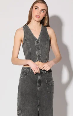 Walter Baker Tory Top, Grey Wash^Women Tops