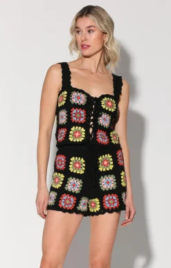 Walter Baker Trey Short, Patchwork Crochet^Women Bottoms