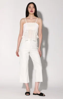 Walter Baker Venice Pant, Bright White - Leather^Women Leather | Bottoms