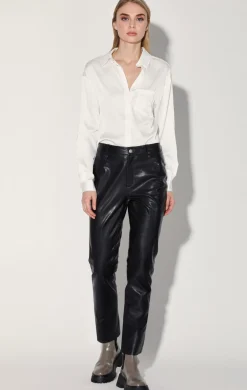 Walter Baker Yvette Pant, Black - Leather^Women Leather | Bottoms