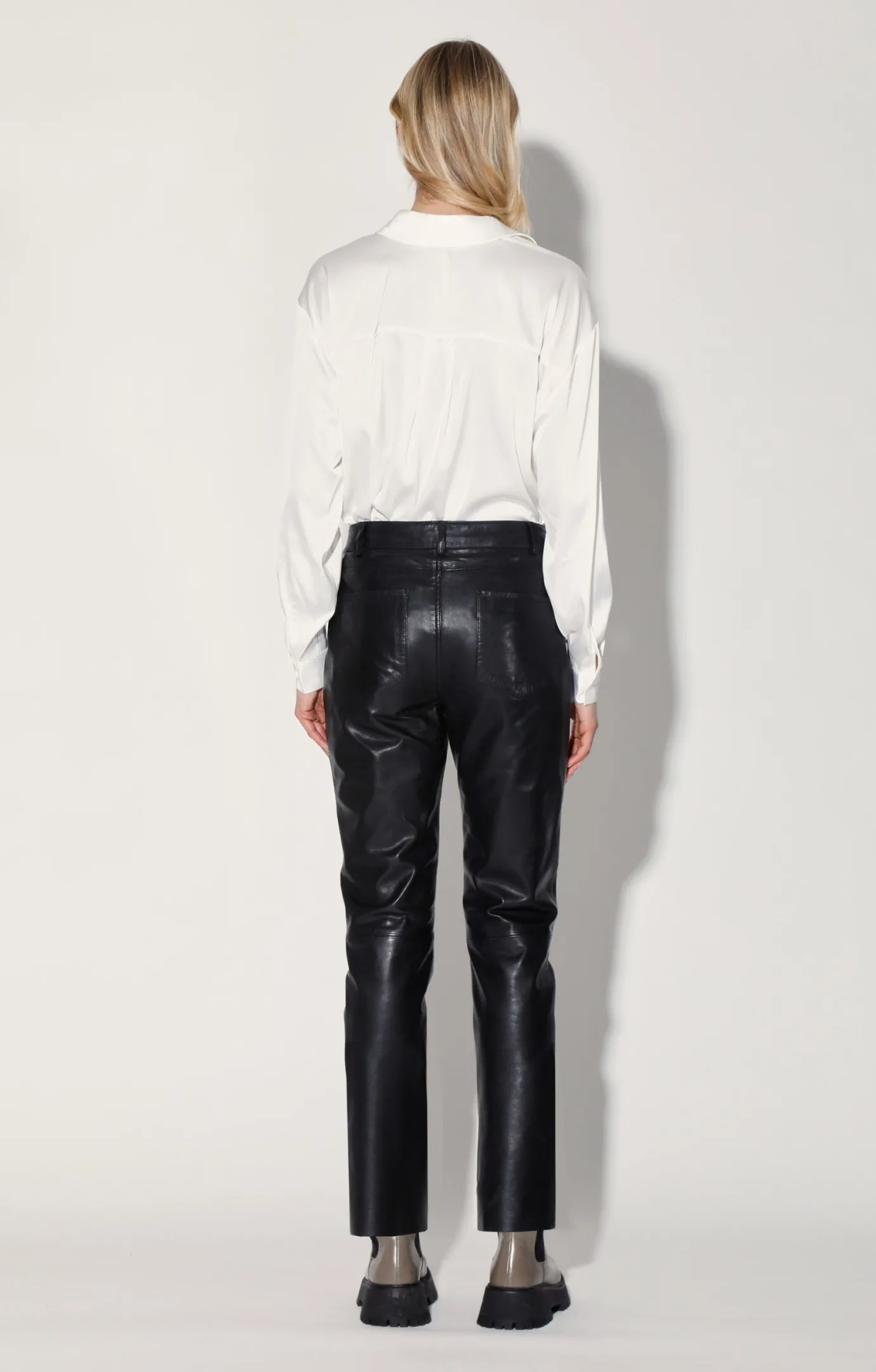 Walter Baker Yvette Pant, Black - Leather^Women Leather | Bottoms
