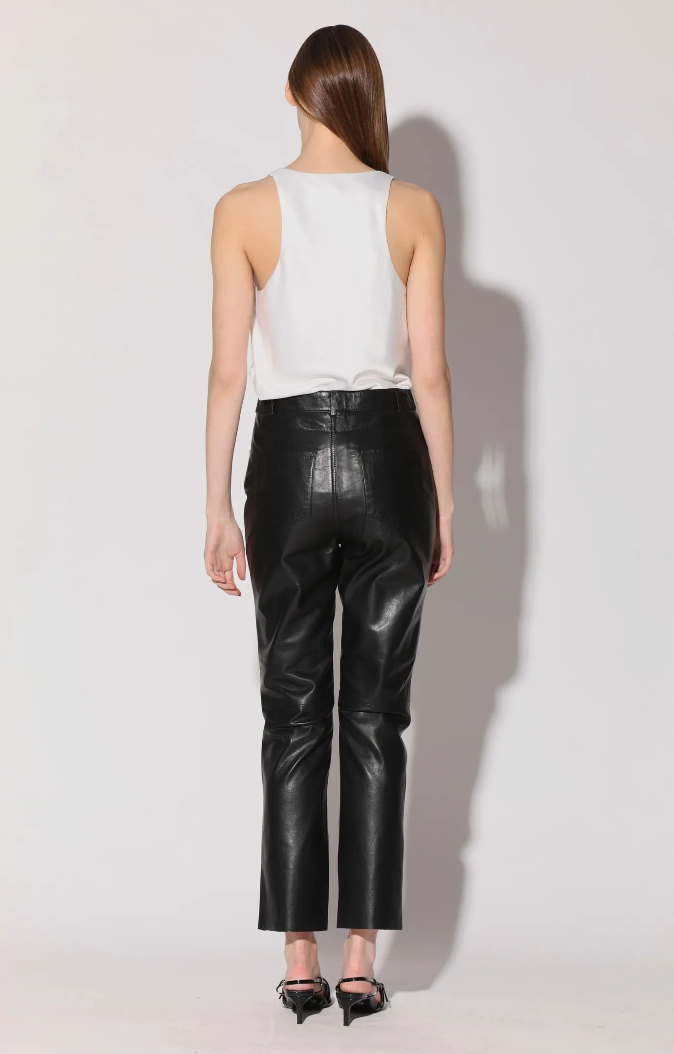 Walter Baker Yvette Pant, Black - Leather^Women Leather | Bottoms